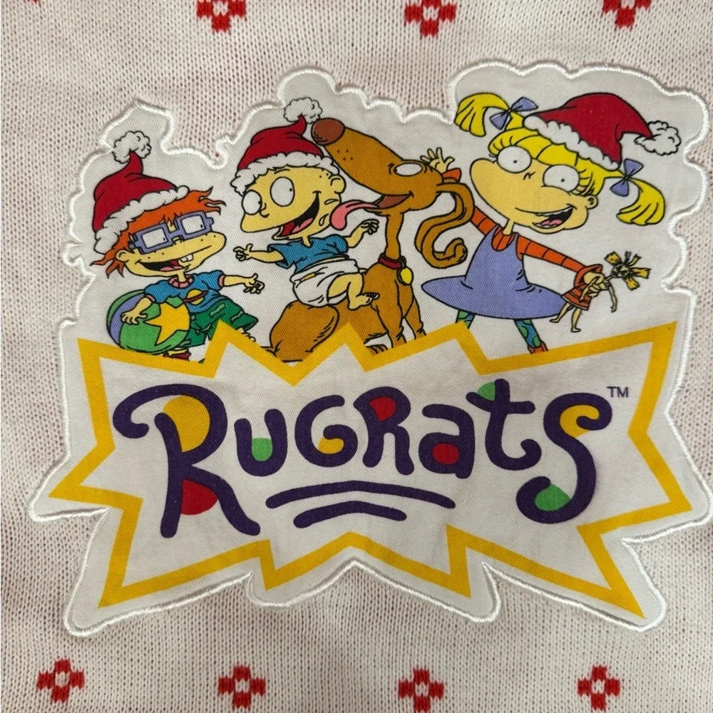 Nickelodeon Rugrats Red and White Sweater
